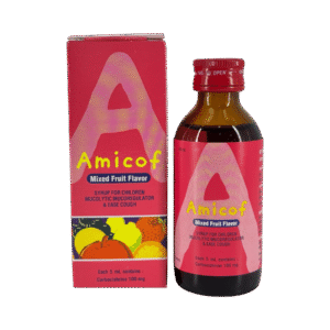 Amicof Kids Syr รสผลไม้รวม (100mg /5ml) 60ml ชมพู