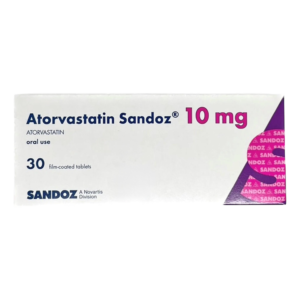 Atorvastatin Sandoz 10mg (3x10's)