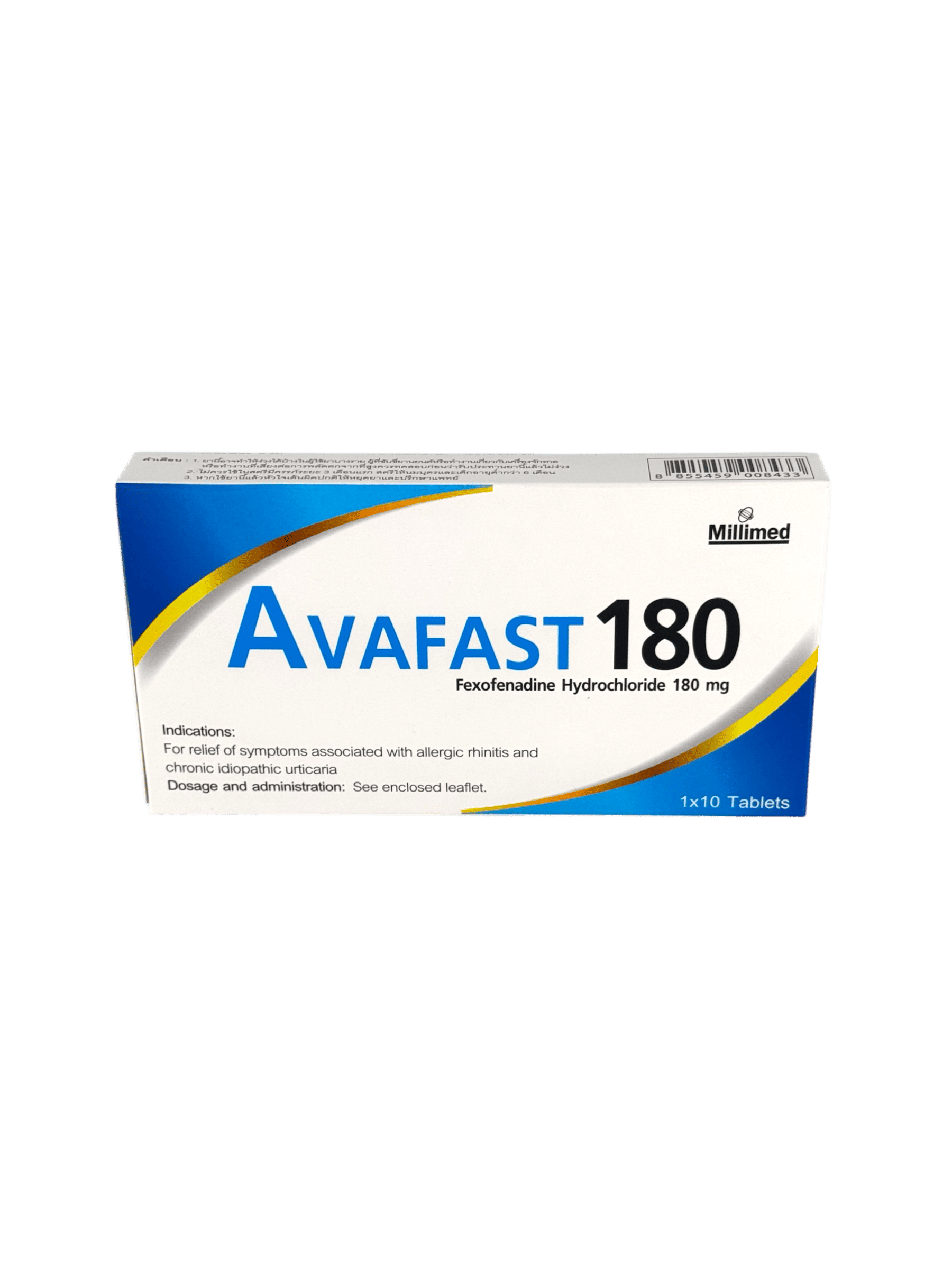 Avafast 180mg (1x10's)