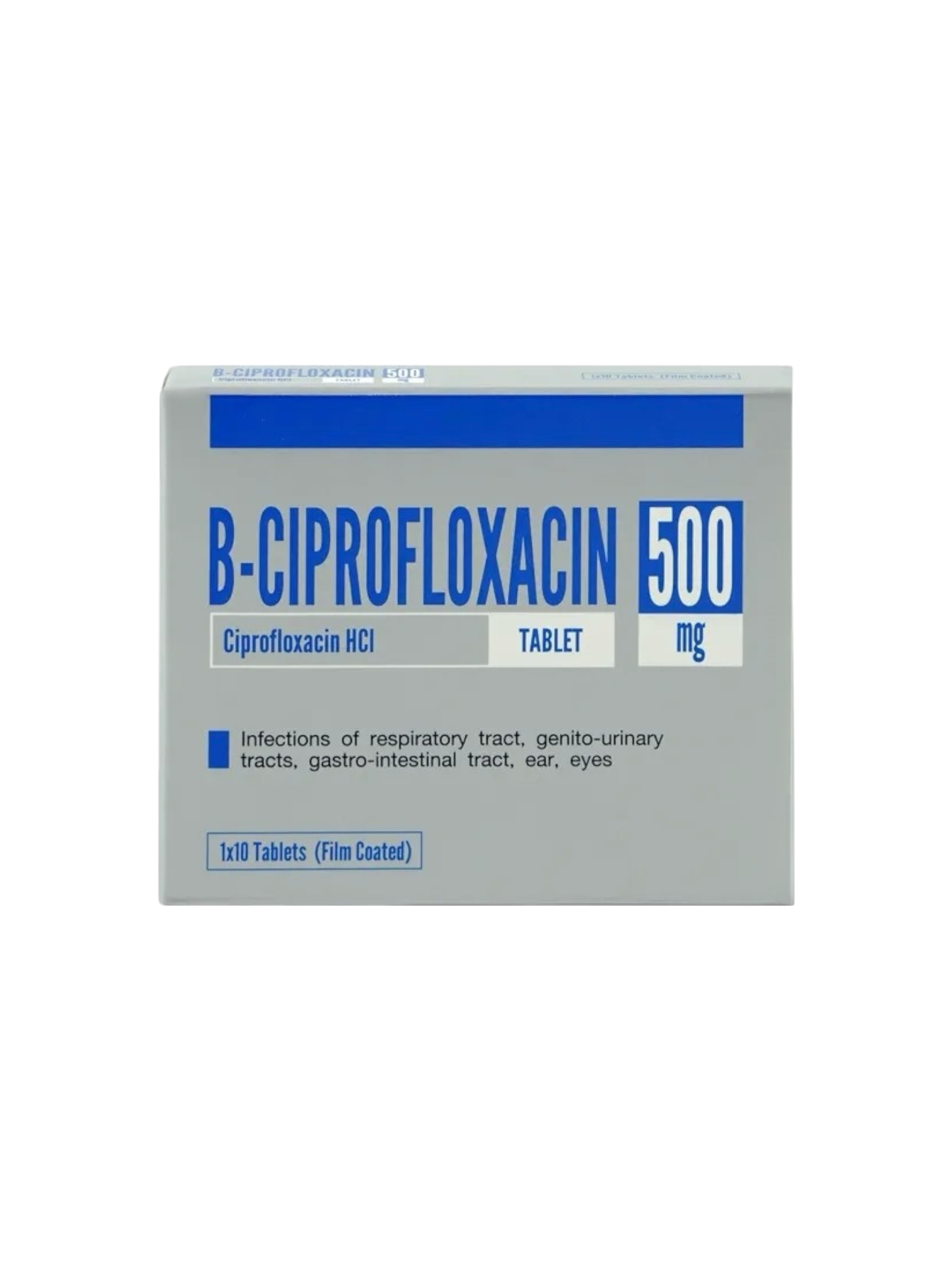 B-Ciprofloxacin 500mg (1x10's)