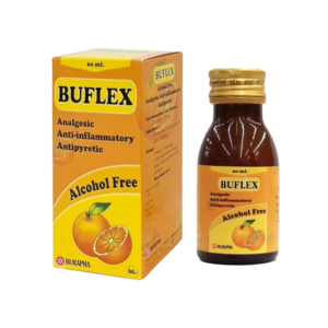 Buflex syrup 100mg/5ml (รสส้ม) 60ml
