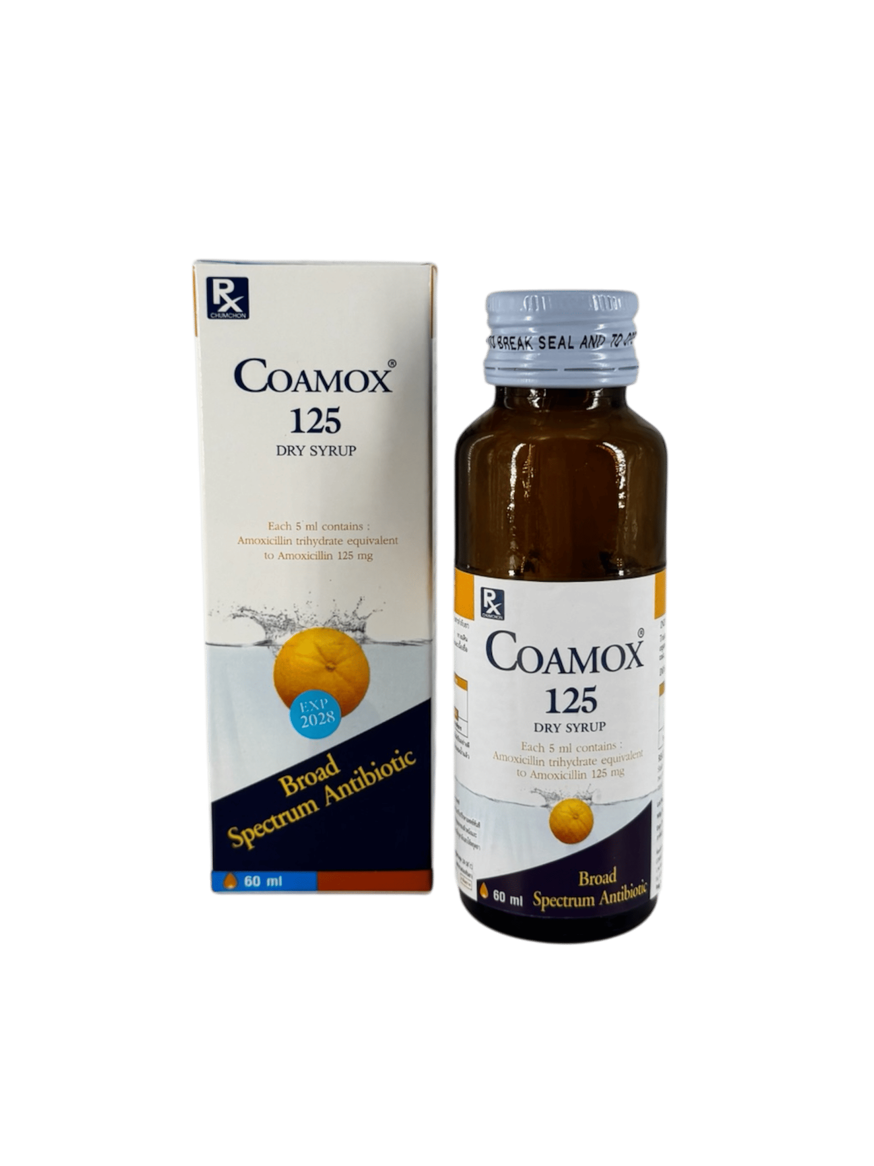 Coamox 125mg Dry (ส้ม) 60ml