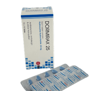 Dormirax 25 เม็ดรี ฟ้า (10x10's)