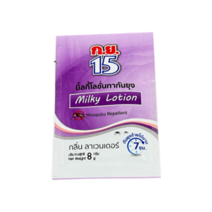 ก.ย.15 มิ้ลกี้โลชั่น ม่วง 8g (24 ซอง)