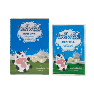 นมอัดเม็ด ไวท์ฟาร์ม รสหวาน 11.2g ( 10 ซอง )