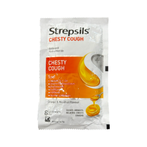 อม Strepsils Chesty Cough ซอง 8's (ส้ม)
