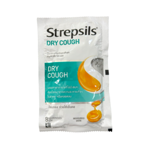 อม Strepsils Dry Cough ซอง 8's (ฟ้า) (ข.ย.11)