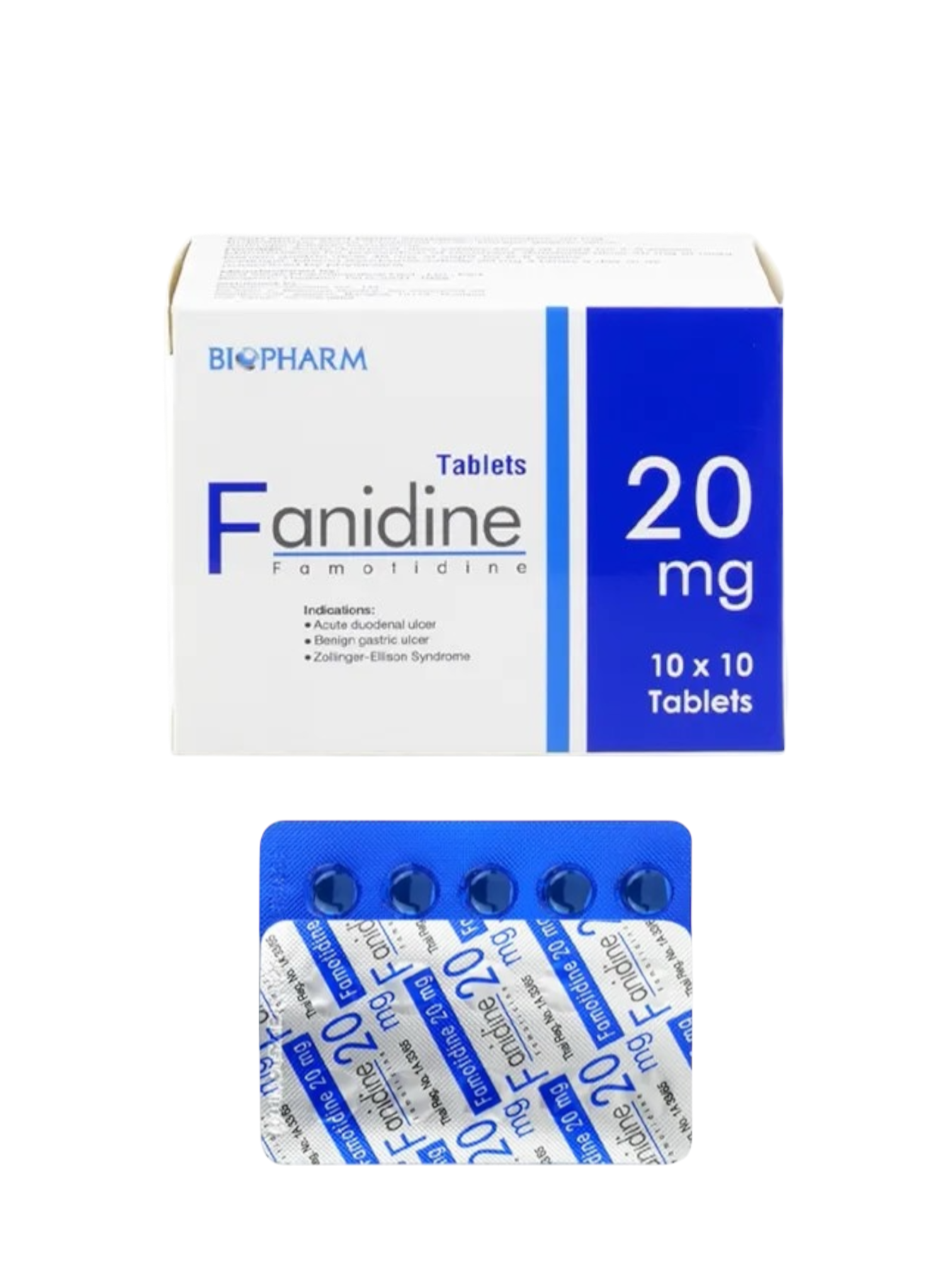 Fanidine 20mg (10x10's)