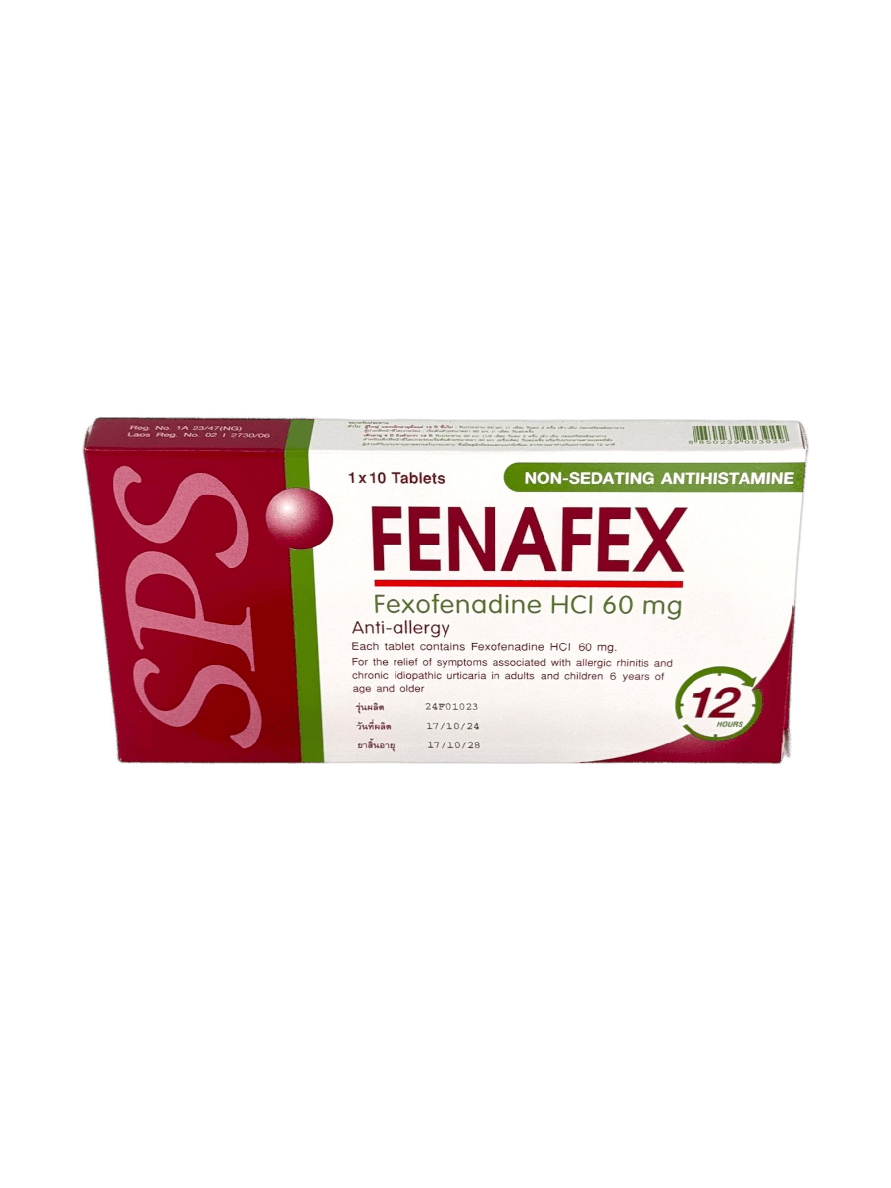 Fenafex 60mg (1x10's)