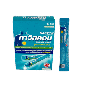 Gaviscon Peppermint ซองฟ้า (12x10ml)