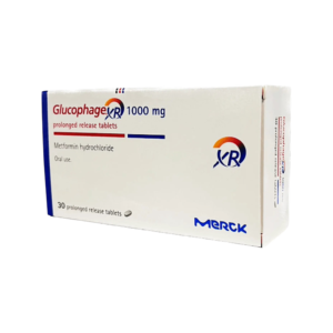Glucophage XR 1000mg (กล่อง 3x10's)
