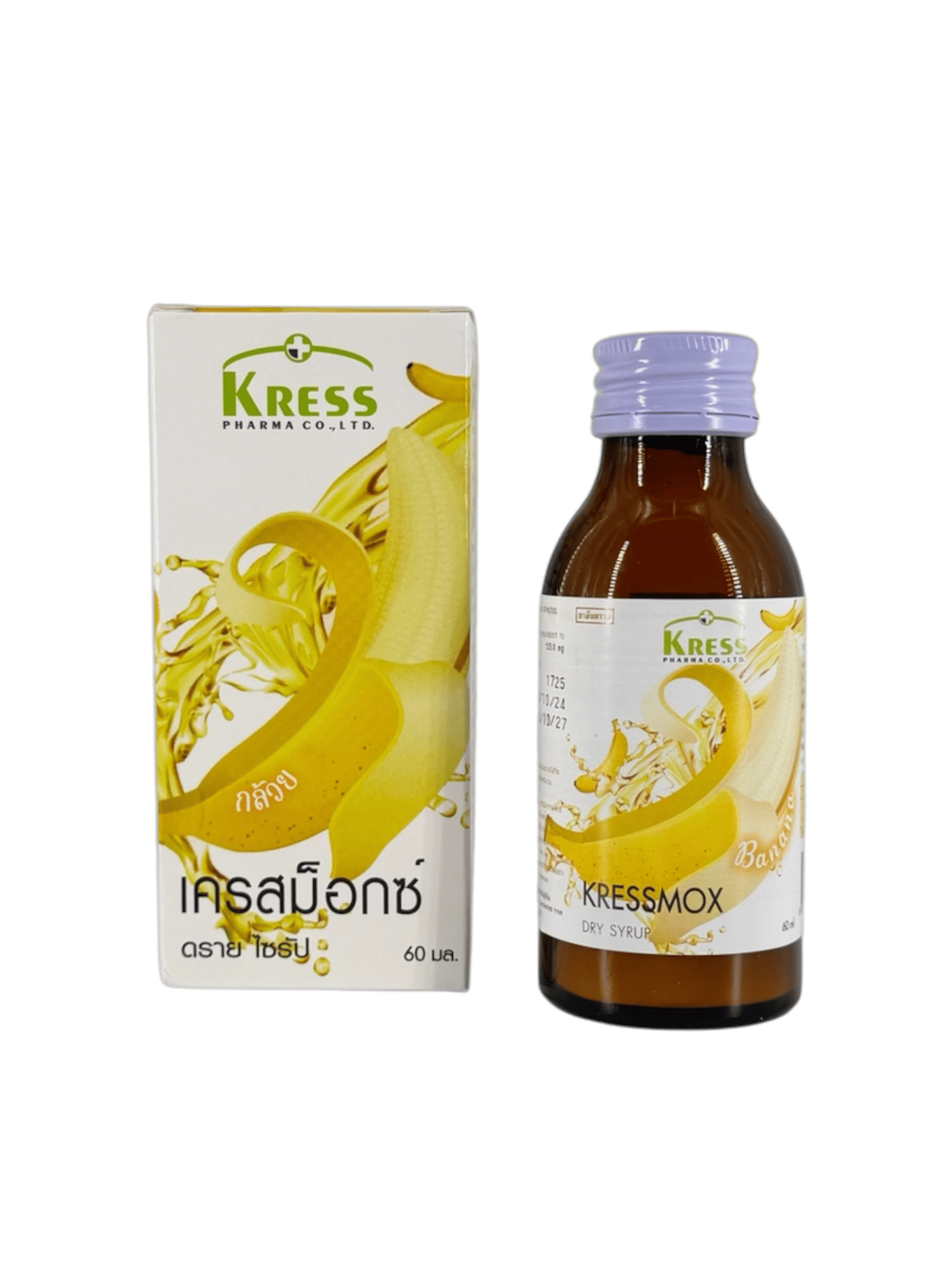 Kressmox Dry 125mg กลิ่นกล้วย 60ml