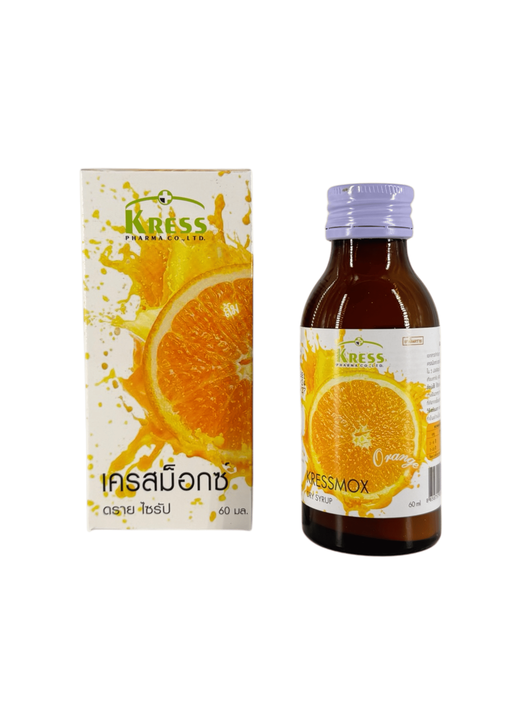 Kressmox Dry 125mg กลิ่นส้ม 60ml