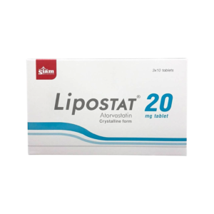 Lipostat 20mg กล่อง (3x10's)