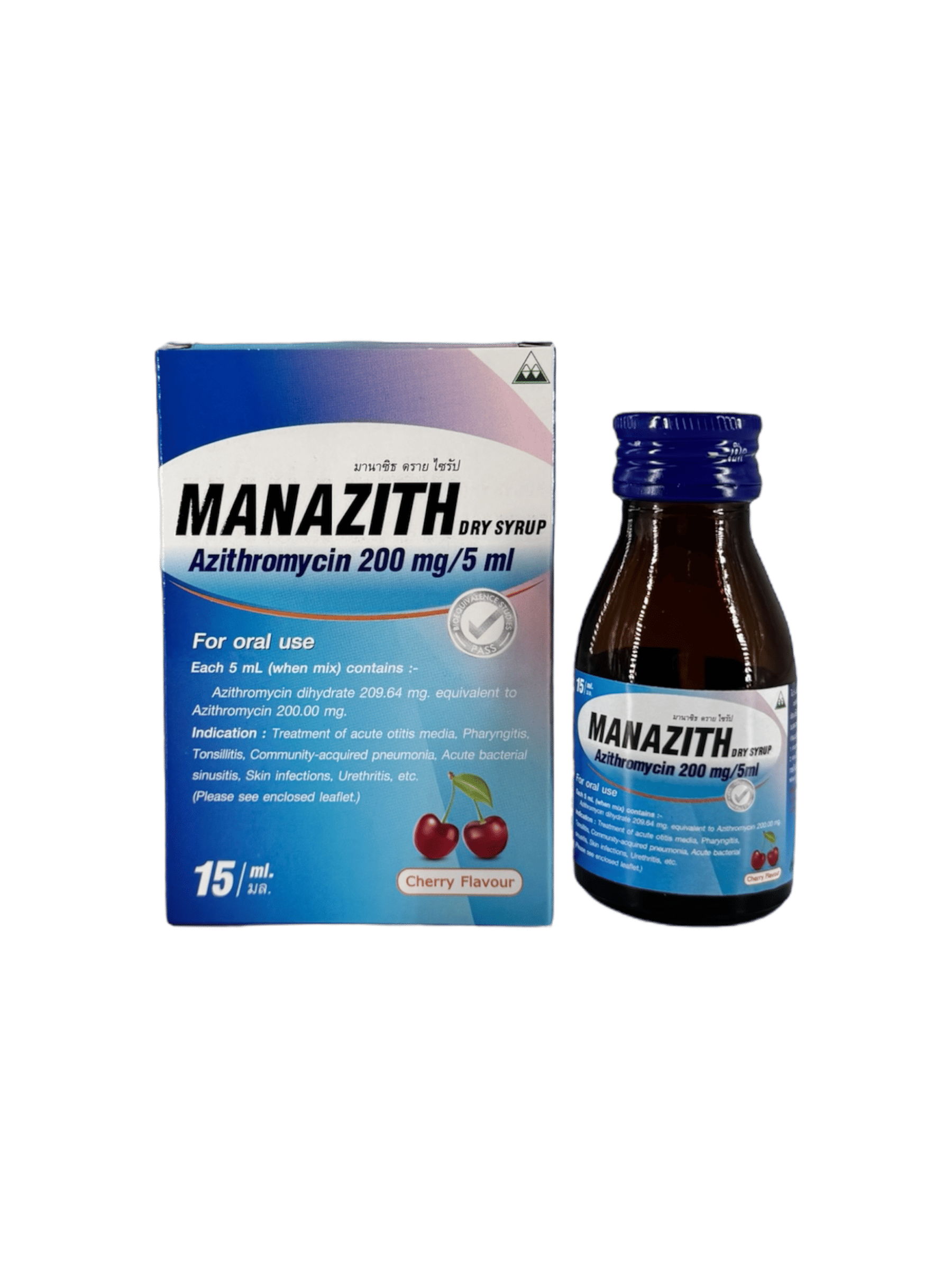 Manazith Dry Syrup 15ml รสเชอร์รี่