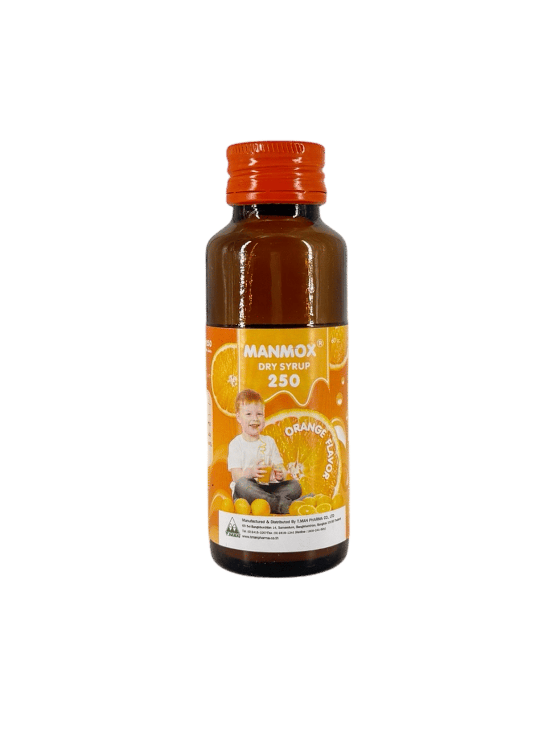 Manmox 250 SYRUP รสส้ม 60cc (ขวดเปลือย)