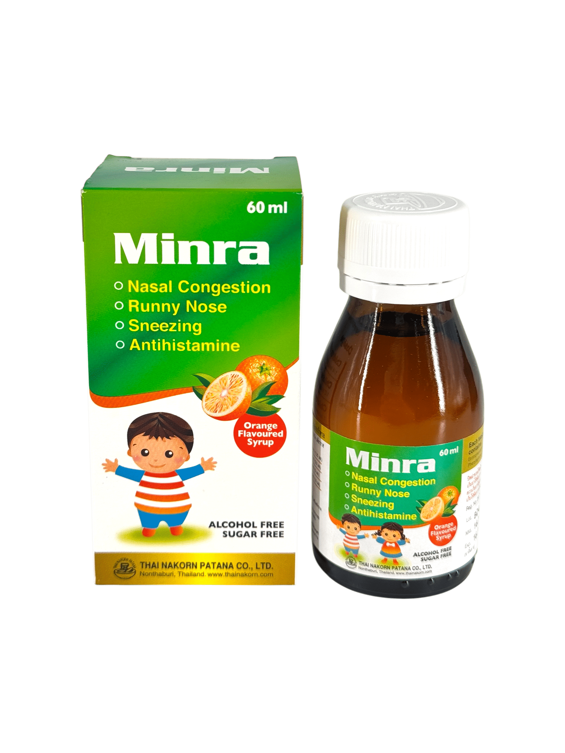 Minra Syrup (ส้ม) 60ml