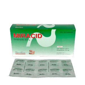 Miracid 20mg (แผงเปลือย 10x10's)