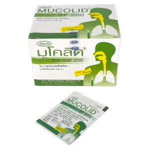 Mucolid SF 200 เขียว (60 ซอง)