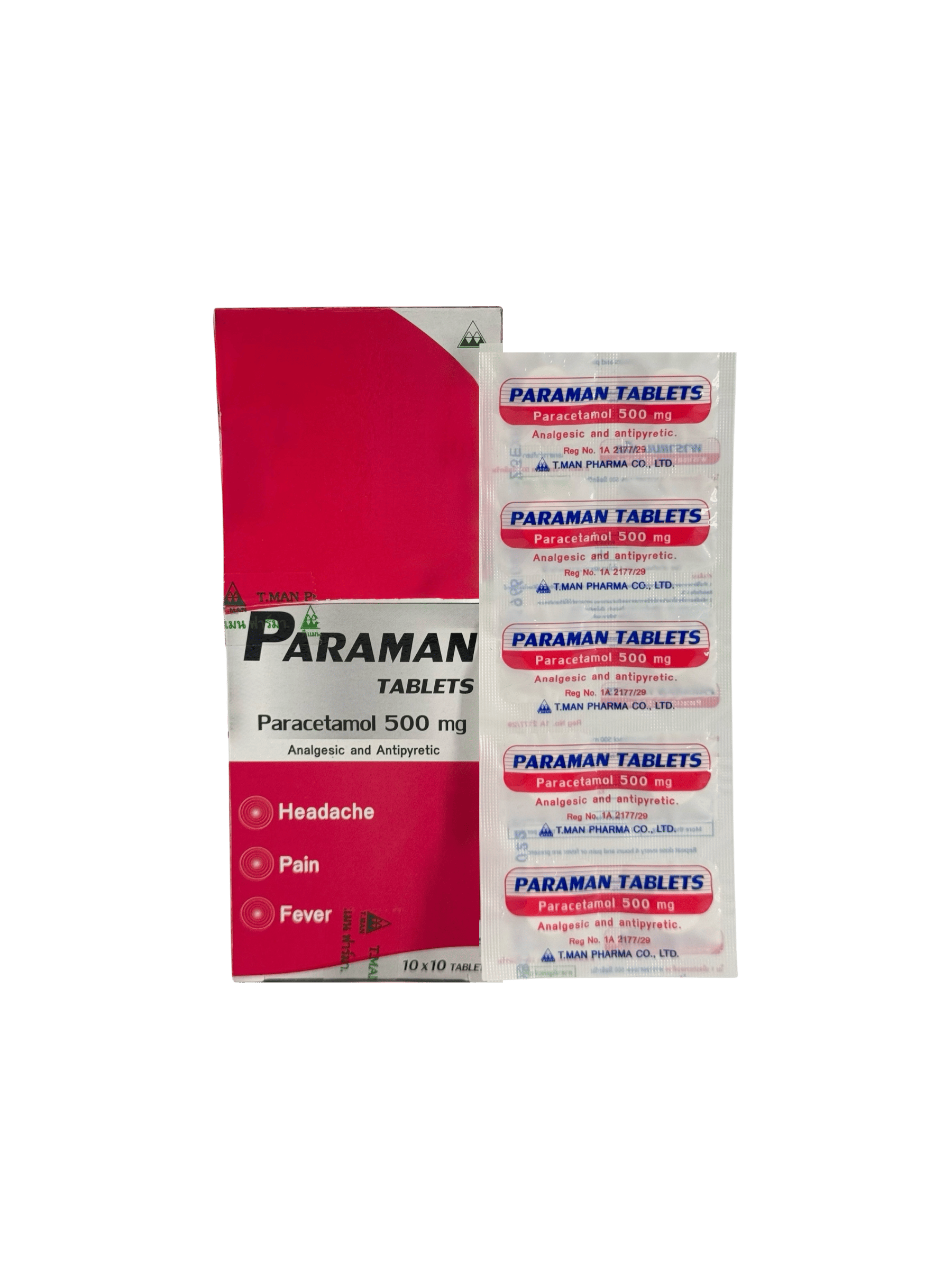 Paraman 500 mg (10x10's)