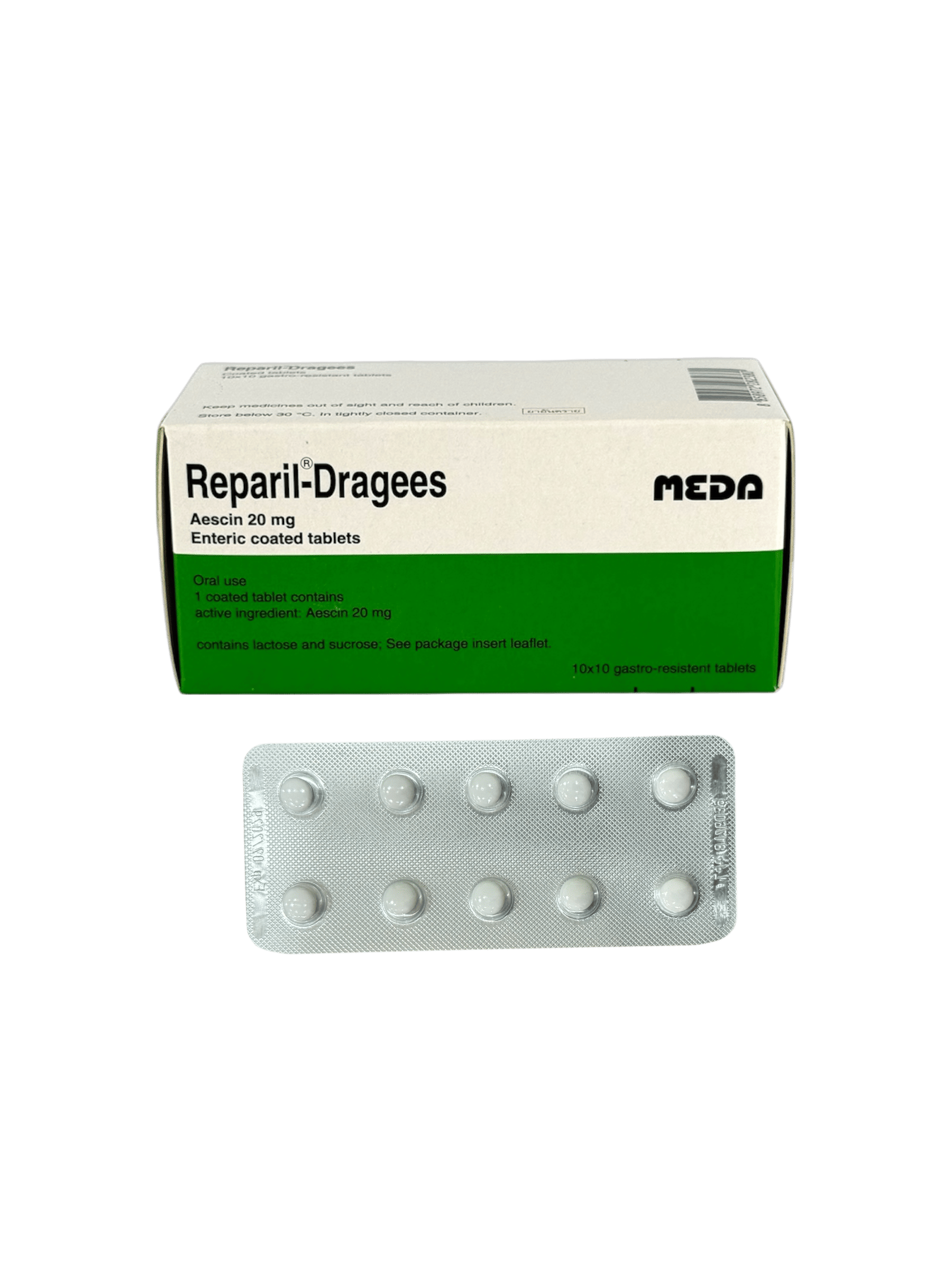Reparil-Dragees 20mg (10x10's)