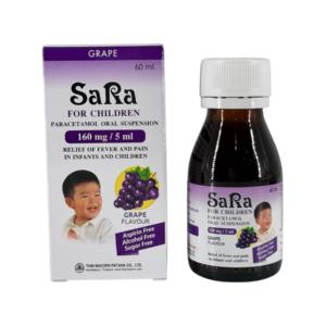 Sara 160mg/5ml รสองุ่น 60ml