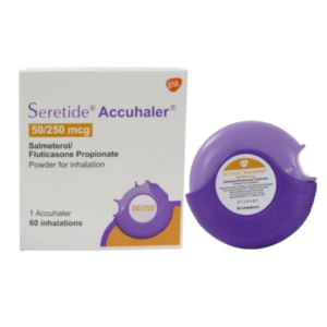 Seretide Accuhaler 50/250mcg (60 Dose) ก้นหอย (ขย.10)