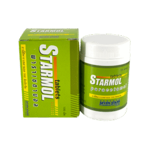 Starmol 500mg (ขาวรี) กระปุก 100's