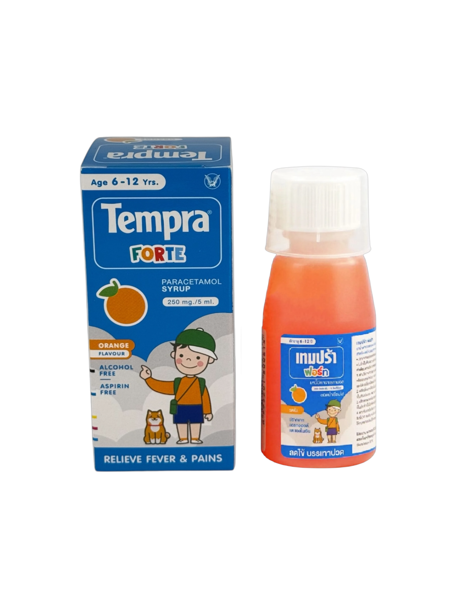 Tempra Forte 250mg (ส้ม) 60ml