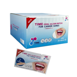 Time Oral Ulcer Patch  2ชิ้น (แผ่นปิดแผลในปาก)