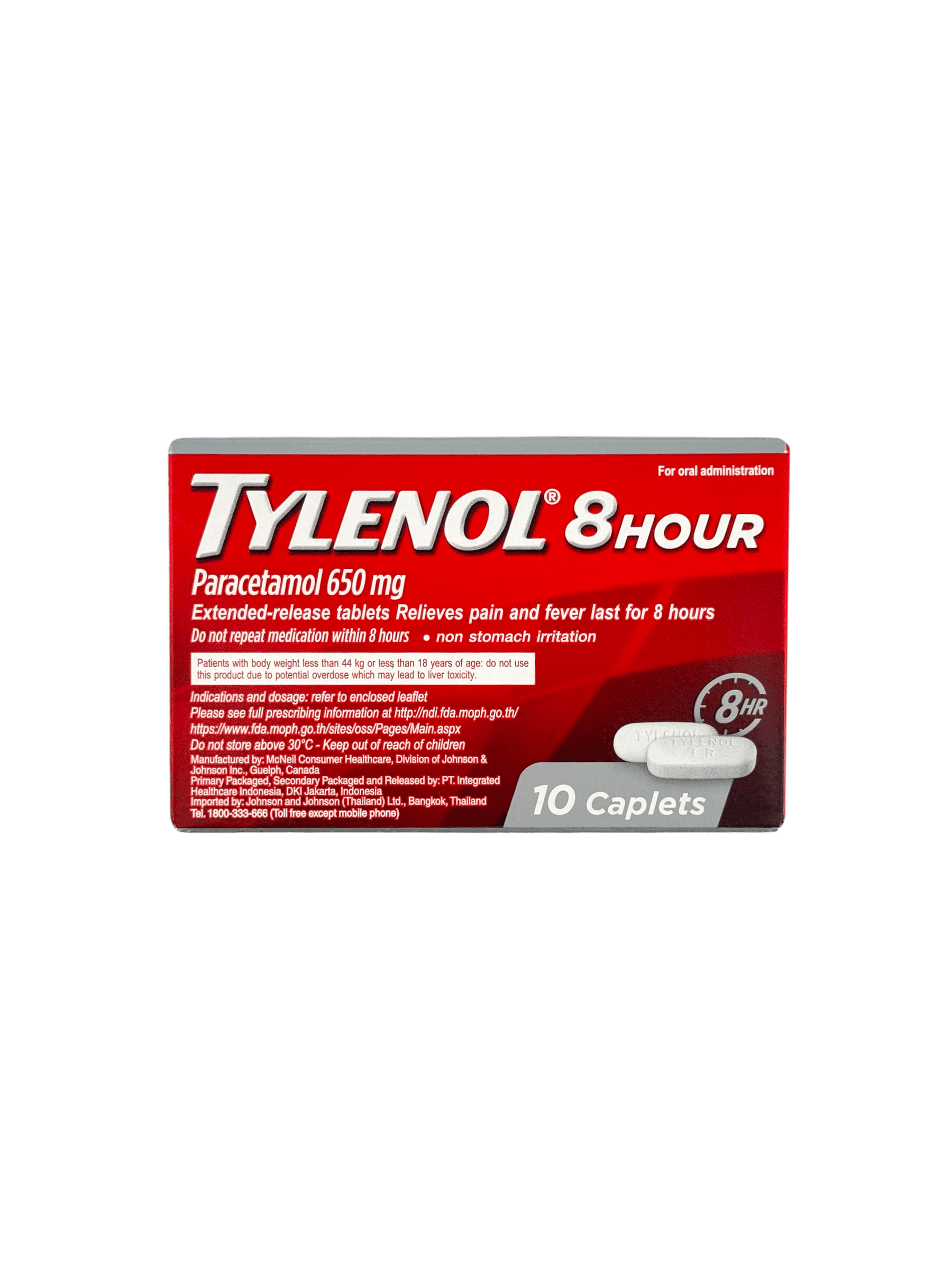 Tylenol 8 hour 650mg (10's)