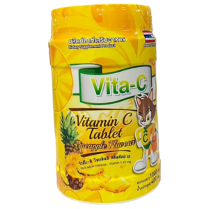 Vita-C 25 mg รสสัปปะรด(กระปุก 1000's)