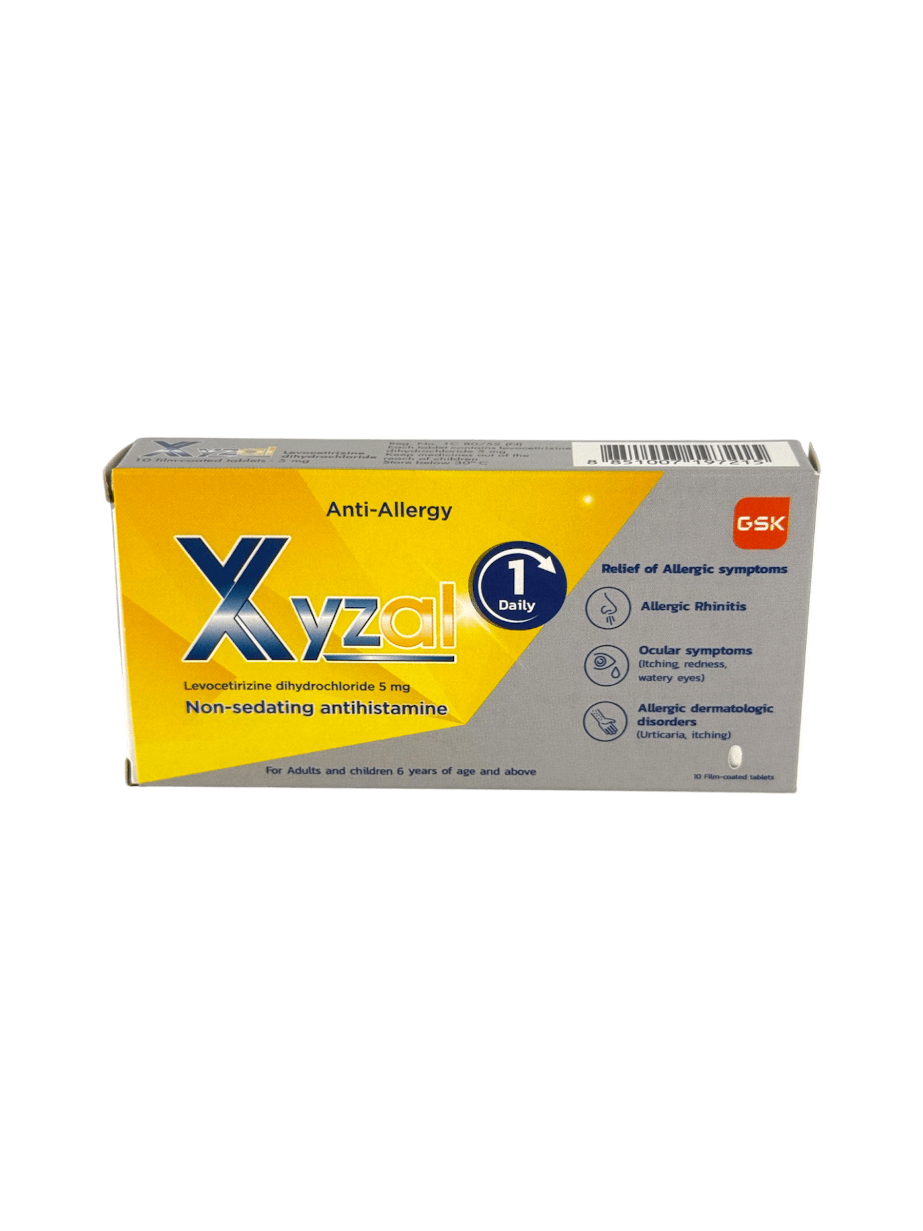 Xyzal 5mg (1x10's)