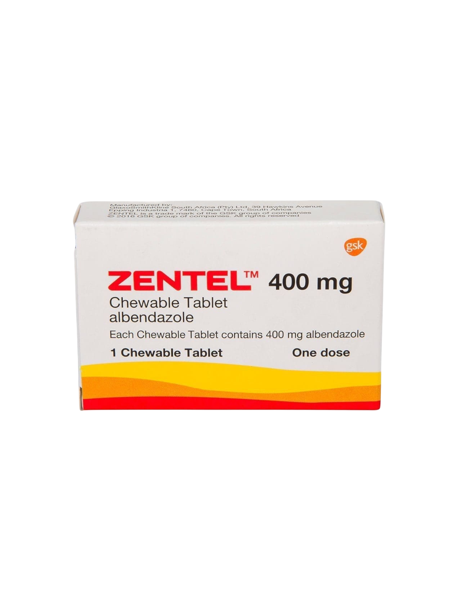Zentel 400mg (1x1's)